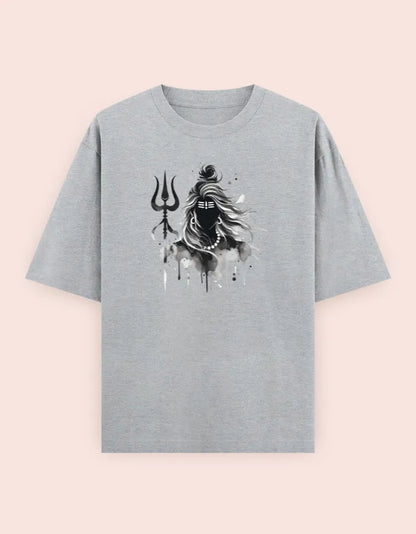 🔱 Divine Shiva – Oversized T-Shirt