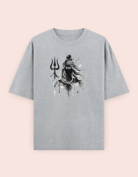 🔱 Divine Shiva – Oversized T-Shirt
