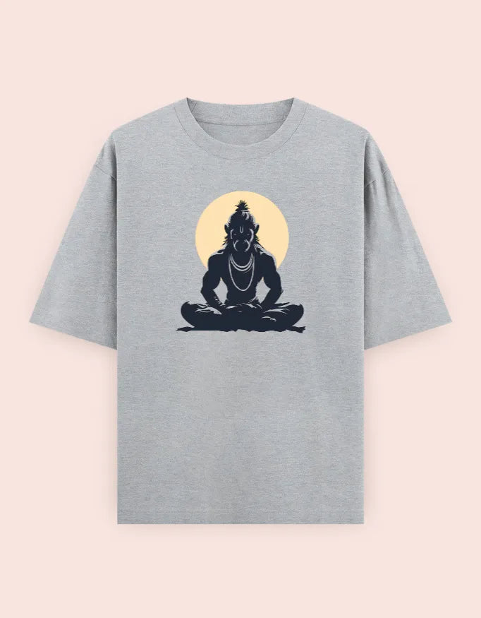 🙏 Hanuman Meditation Oversized T-Shirt