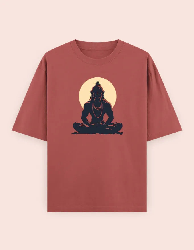 🙏 Hanuman Meditation Oversized T-Shirt