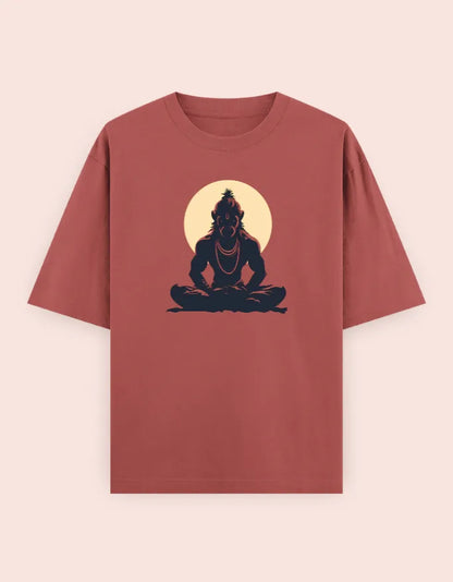 🙏 Hanuman Meditation Oversized T-Shirt