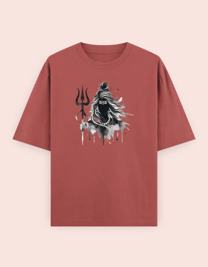 🔱 Divine Shiva – Oversized T-Shirt