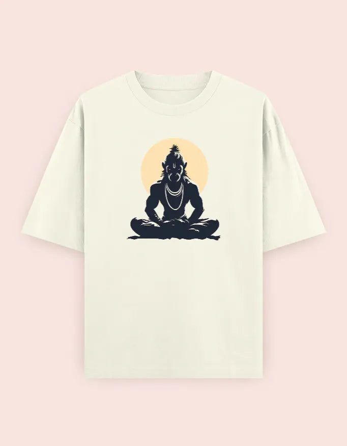 🙏 Hanuman Meditation Oversized T-Shirt
