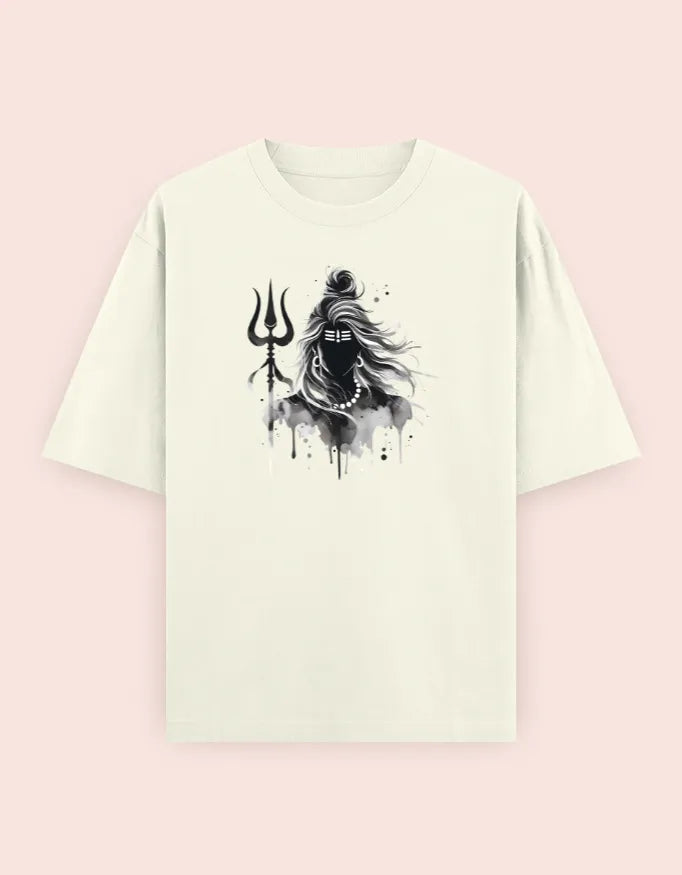 🔱 Divine Shiva – Oversized T-Shirt