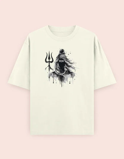 🔱 Divine Shiva – Oversized T-Shirt