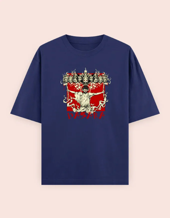 👑 "DASARA: Rise Over Rage" – Oversized T-ShirtUnisex Oversized Classic T-Shirt