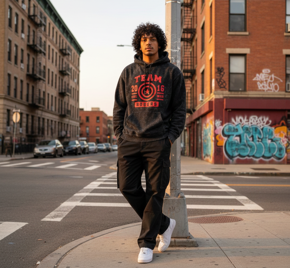 Team Rogers Civil War - Unisex Acid Washed Hoodie