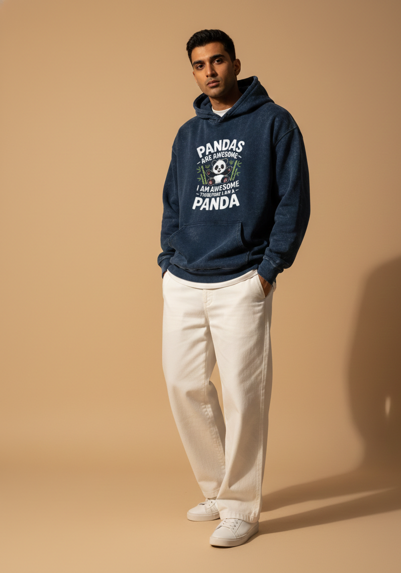 Panda Clan | Unisex Acid Washed Hoodie