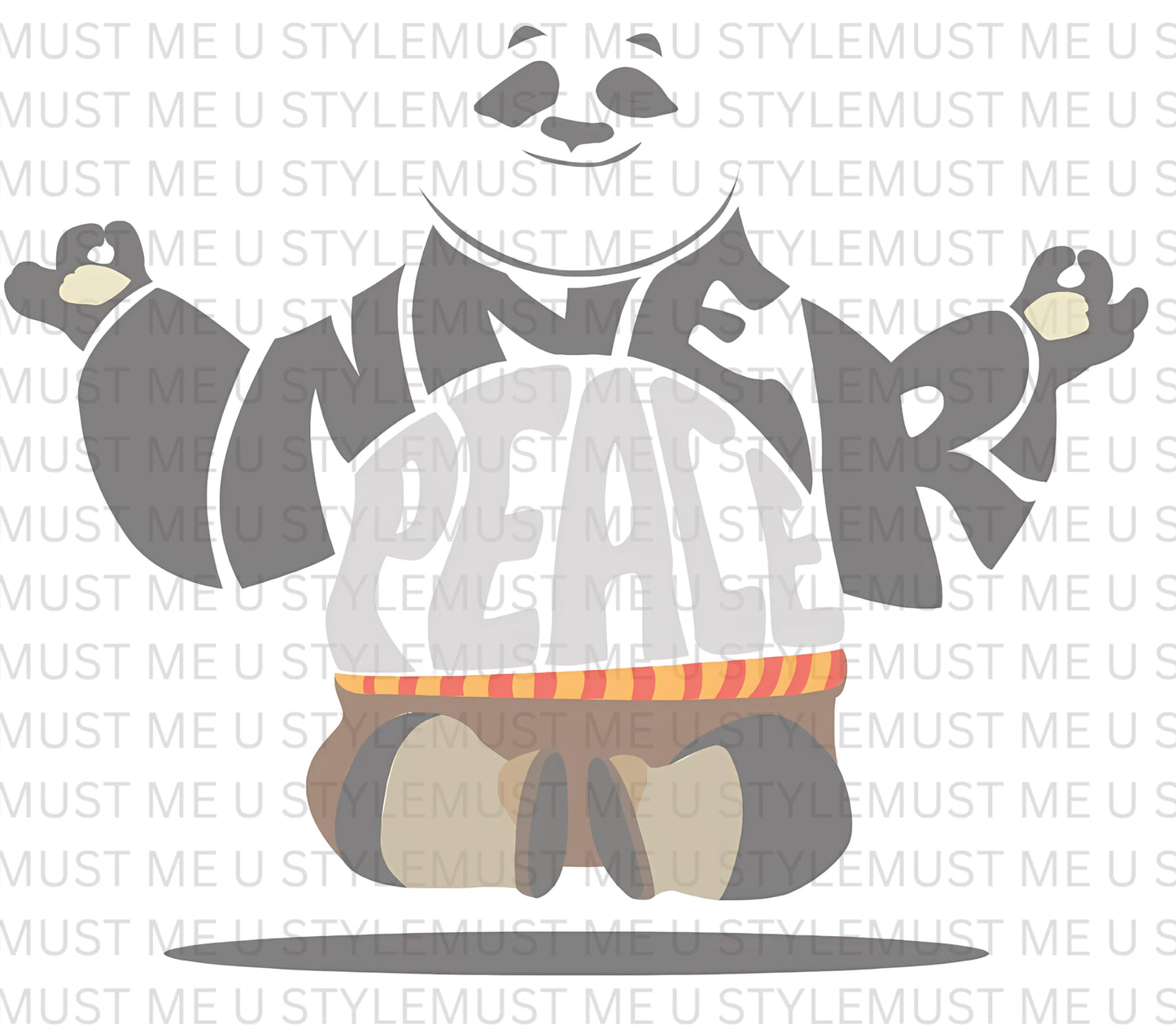 🧘‍♂️ Inner Peace – Kung Fu Panda Oversized T-Shirt
