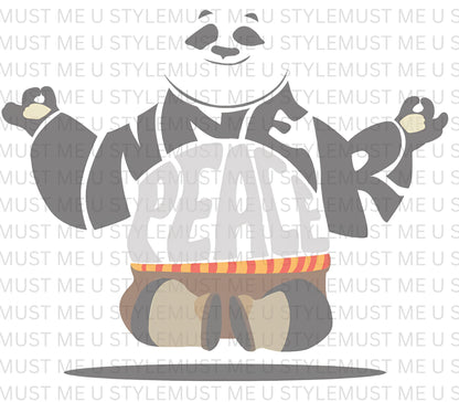🧘‍♂️ Inner Peace – Kung Fu Panda Oversized T-Shirt