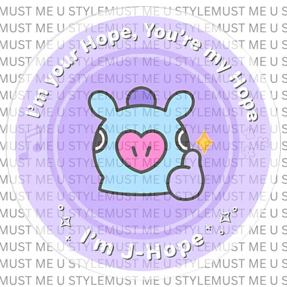 🌈 J-Hope “I’m Your Hope” | BTS Inspired – Oversized T-Shirt