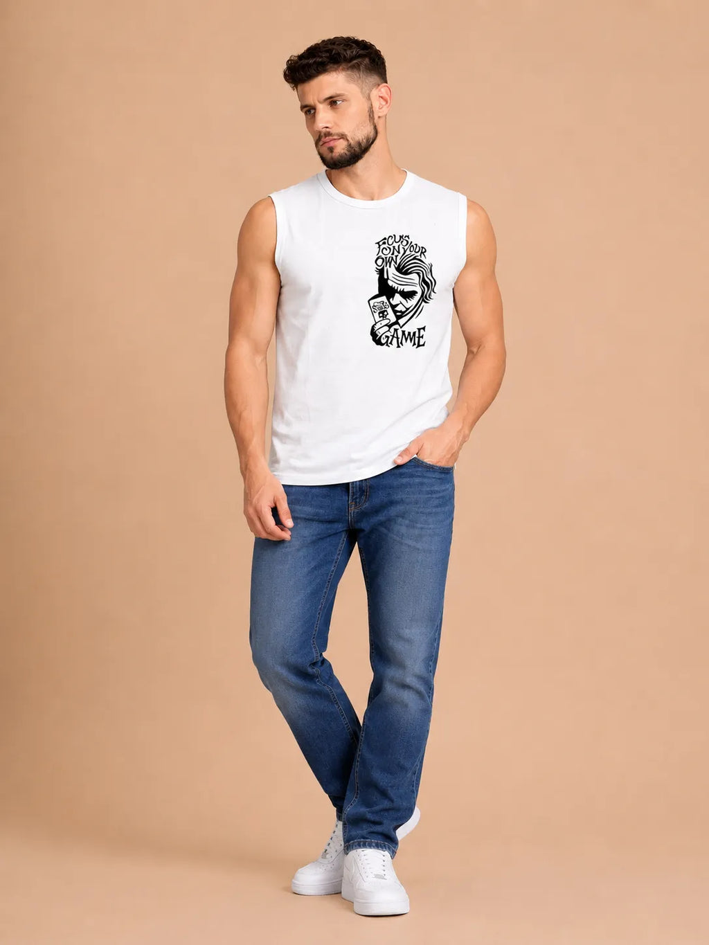 Joker Focus Your Own Game - Men's Sleeveless T-Shirt