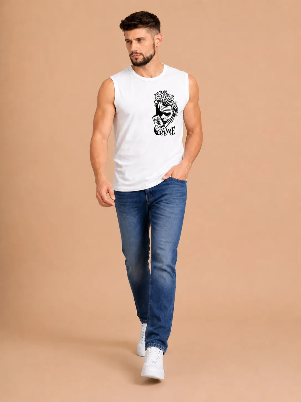Joker Focus Your Own Game - Men's Sleeveless T-Shirt