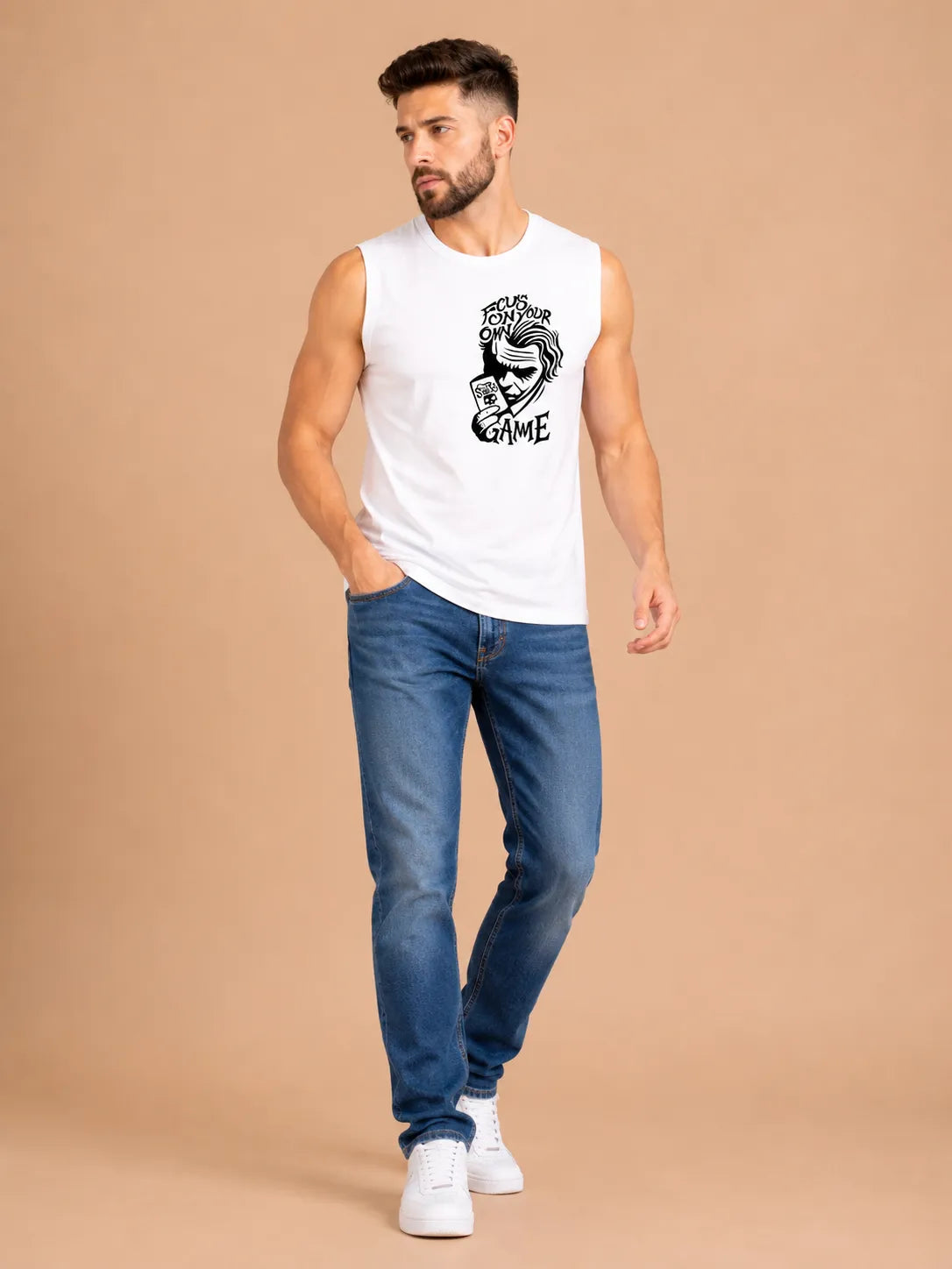 Joker Focus Your Own Game - Men's Sleeveless T-Shirt