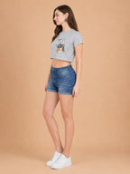 Kawaii Cat – Women's Crop Top T-Shirt