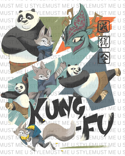 🐼 Kung Fu Power – Panda Oversized T-Shirt