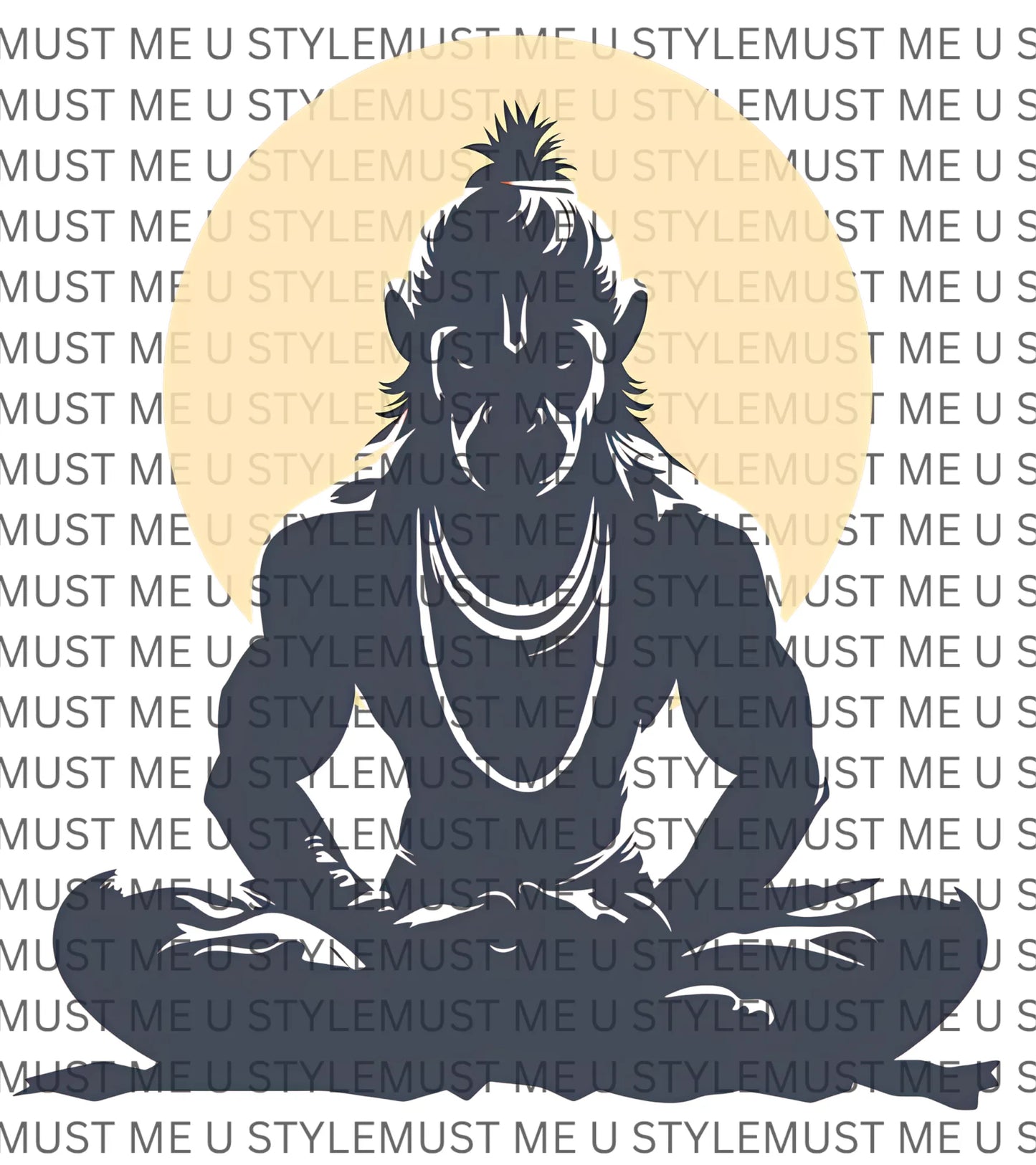 🙏 Hanuman Meditation Oversized T-Shirt
