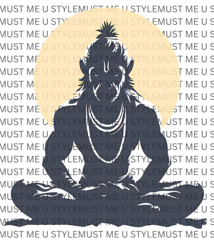 🙏 Hanuman Meditation Oversized T-Shirt