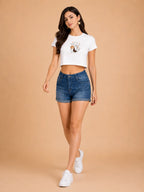 Minimal Muse – Women's Crop Top T-Shirt