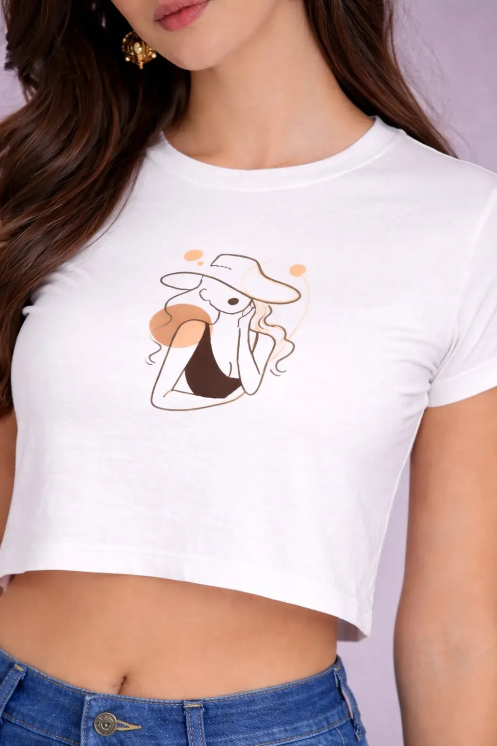 Minimal Muse – Women's Crop Top T-Shirt