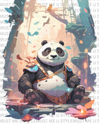 Warrior Spirit Panda Oversized Tee