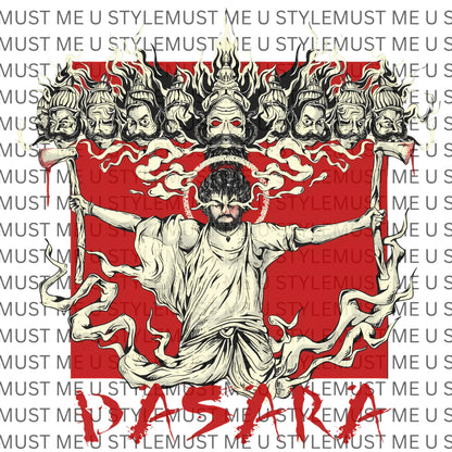 👑 "DASARA: Rise Over Rage" – Oversized T-ShirtUnisex Oversized Classic T-Shirt