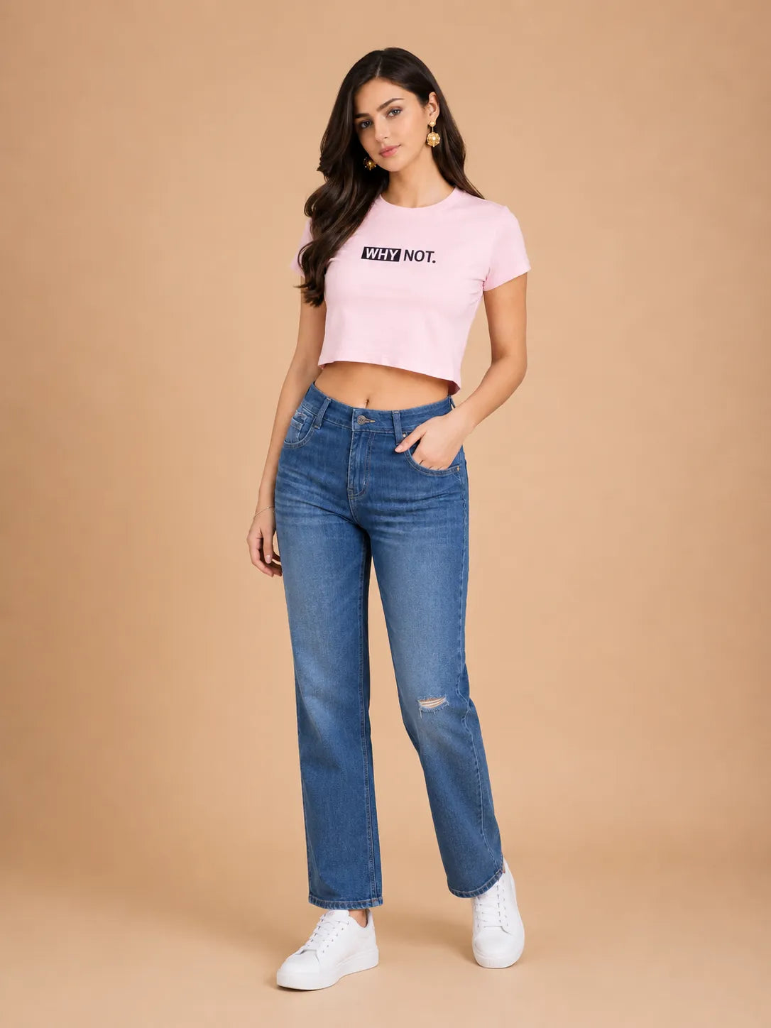 Why Not – Women's Crop Top T-Shirt