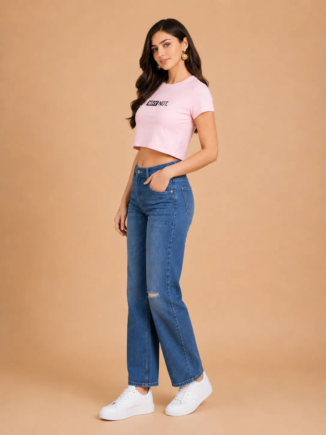 Why Not – Women's Crop Top T-Shirt