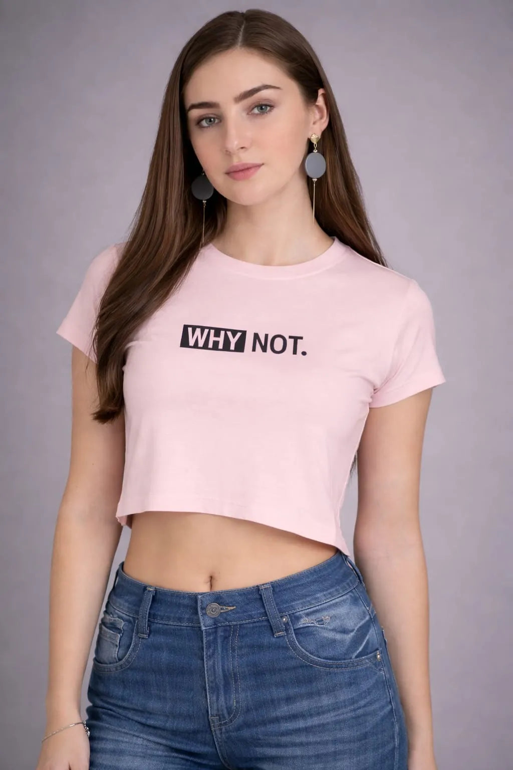 Why Not – Women's Crop Top T-Shirt