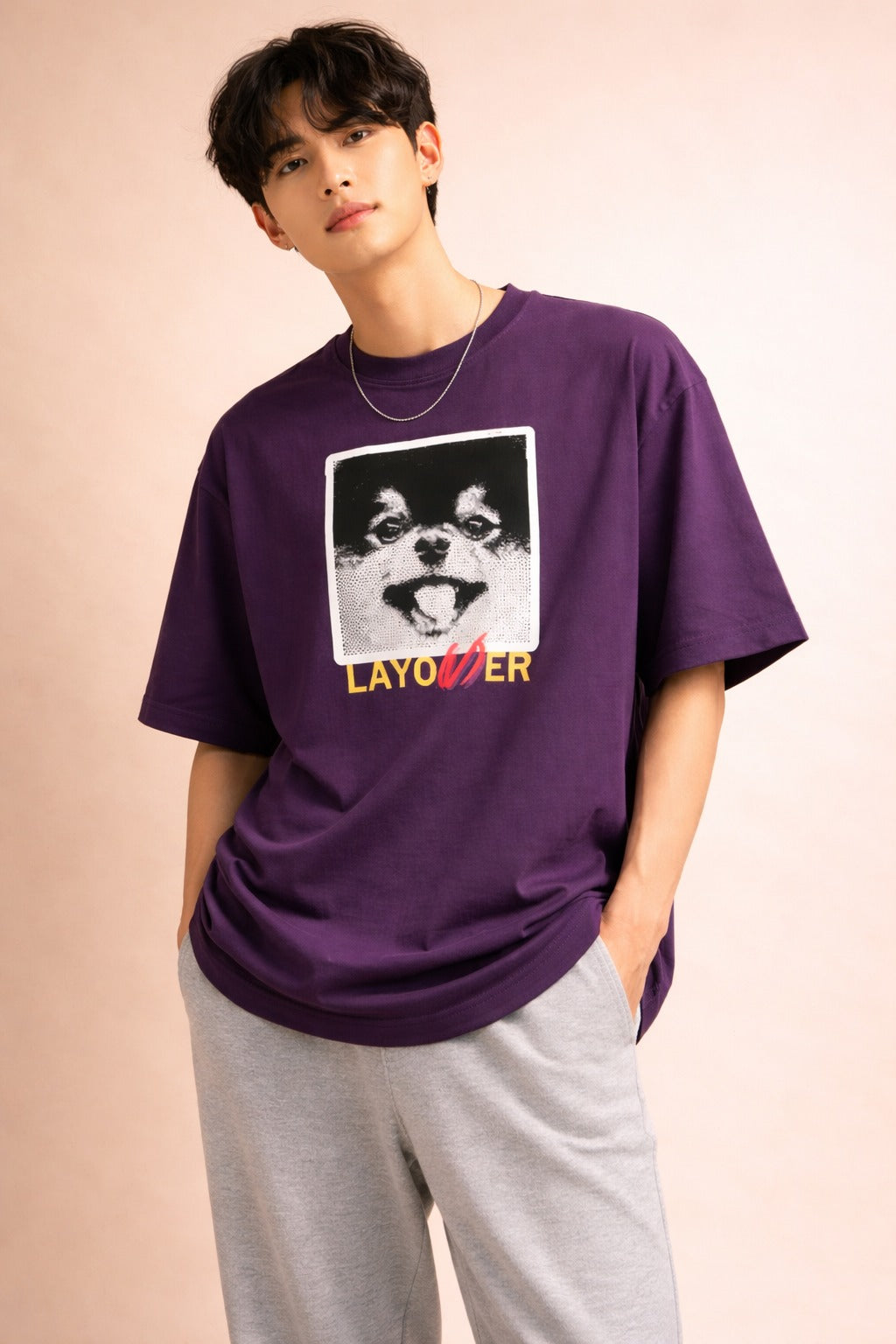 V Layover Tannie | BTS Yeontan Inspired - Oversized T-Shirt