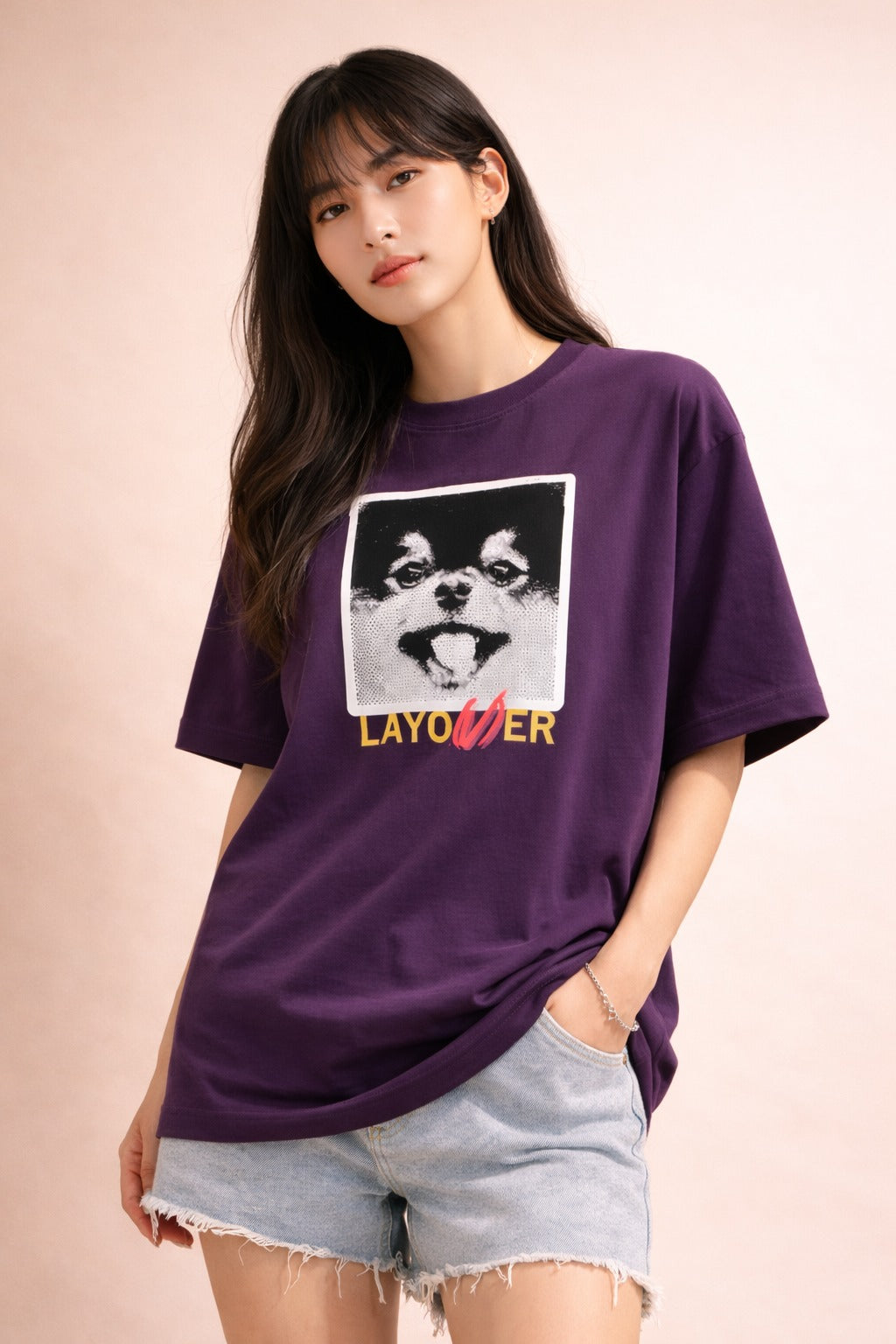 V Layover Tannie | BTS Yeontan Inspired - Oversized T-Shirt