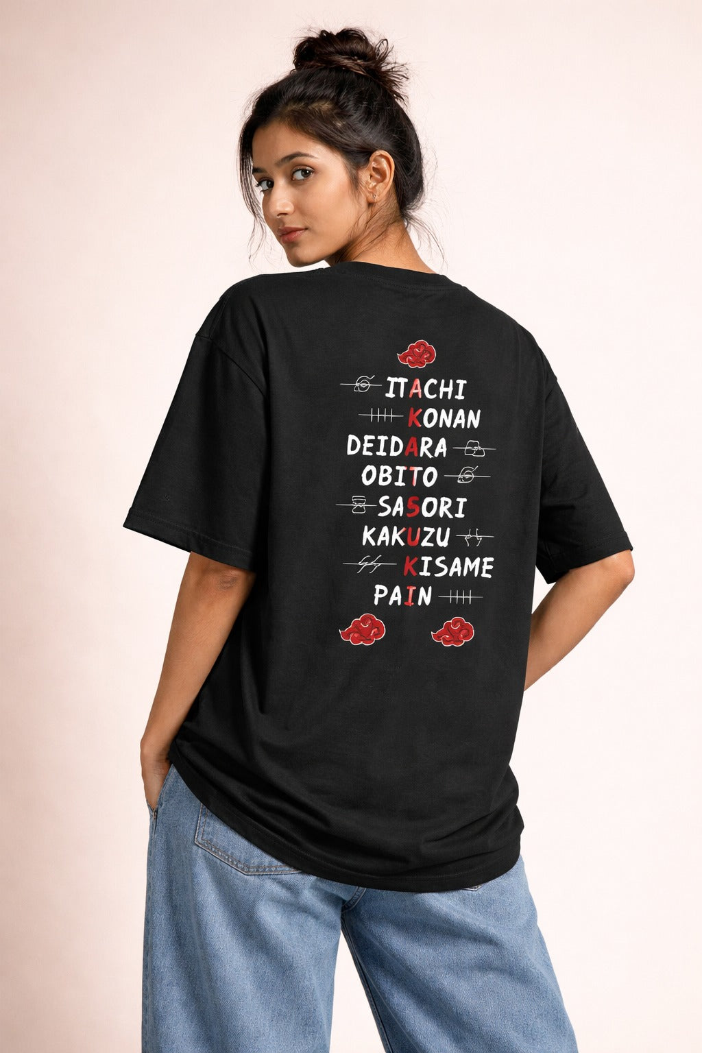 Akatsuki Rogue Ninjas Oversized Naruto T-Shirt
