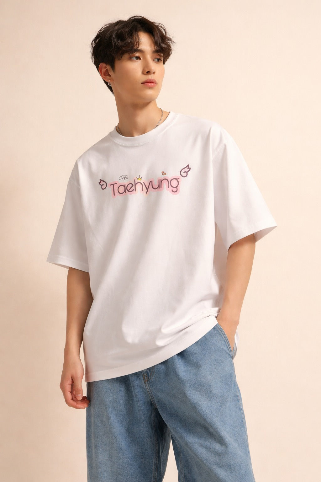 Taehyung “Say Hi!” BTS V Inspired - Oversized T-Shirt